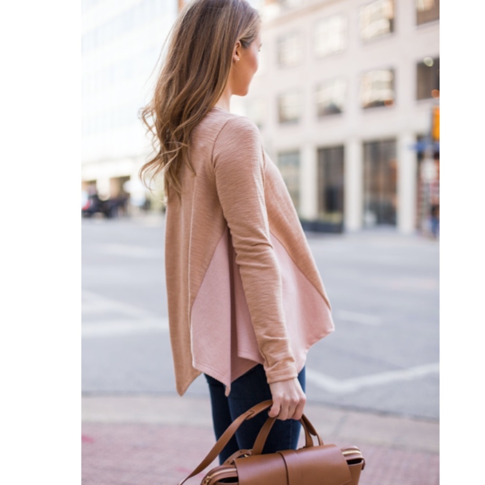 The Impeccable Pig two tones asymmetrical sweater